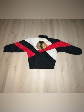 Vintage Chicago Blackhawks NHL Apex One Windbreaker Jacket